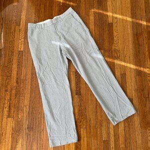 J.Crew Seersucker Blue & White Summer 100% Cotton Pants - Men's 32x30